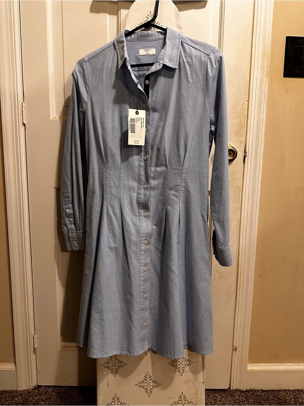 UNTUCKit Light Blue Long-Sleeve Shirt Dress